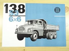 Tatra 138 S3 6 x 6 Dreiseitenkipper - 1964 - prospekt - Motokov