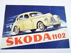 Škoda 1102 Sedan, Roadster - 1949 - prospekt - Kovo