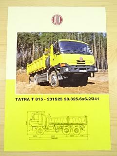Tatra T 815 - 231S25 28.325.6x6.2/341 - prospekt
