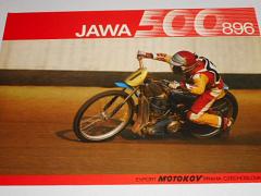 JAWA 500/896, 500/897 speedway motor cycle - prospekt - Motokov