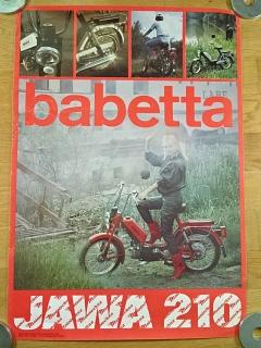 Babetta - JAWA 210 - plakát - 1988 - Mototechna