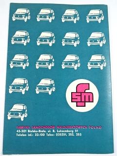 FSM - Fabryka Samochodów Malolitražowych POLMO - desky na prospekty