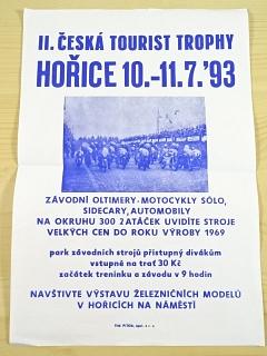 II. Česká Tourist Trophy - Hořice 10. - 11. 7. 1993 - leták - plakát