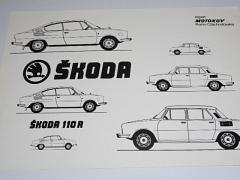 Škoda 110 R, Škoda 100 - leták bez textu