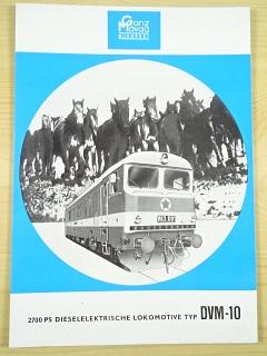 Ganz - Mávag Budapest - 2700 PS Dieselelektrische Lokomotive Typ DVM-10 - prospekt