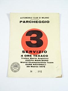 Automobile Club di Milano - Parcheggio -3 - Servizio - 4 Ore Texaco - 28 Marzo 1976
