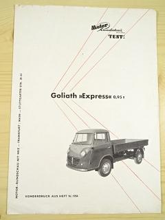Goliath Express 0,95 t - M-R Test - Sonderdruck 16/1954