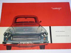 Wartburg Limousine - Limousine de Luxe - 1959 - prospekt