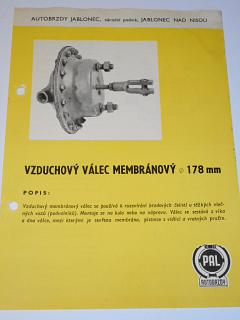 PAL autobrzdy - vzduchový válec membránový průměr 178 - 1961