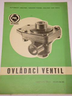 PAL autobrzdy - ovládací ventil - 1972