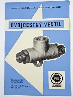 PAL autobrzdy - dvojcestný ventil - 1980