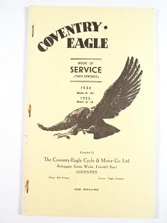 Coventry-Eagle - Book of Service - Parts List - 148 c.c. & 250 c.c. - Two-Strokes - REPRINT