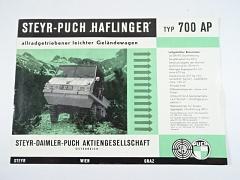 Steyr - Puch Haflinger Typ 700 AP - prospekt