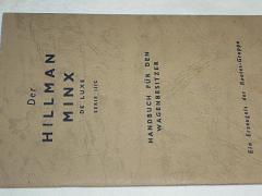 Hillman Minx de luxe serie III C - Handbuch - 1961