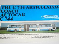 Karosa C 744 - kloubový autobus - prospekt