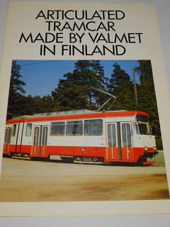 Valmet - Articulated tramcar made by Valmet in Finland - prospekt - 1981