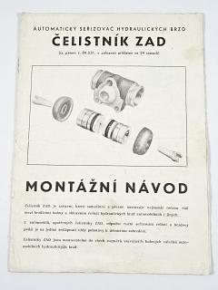 Automatický seřizovač hydraulických brzd - čelistník ZAD - montážní návod - 1956