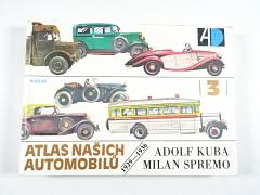 Atlas našich automobilů 3 - 1929 - 1936 - Adolf Kuba, Milan Spremo - ilustrace Václav Zapadlík