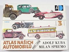 Atlas našich automobilů 3 - 1929 - 1936 - Adolf Kuba, Milan Spremo - ilustrace Václav Zapadlík