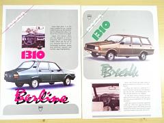 Dacia - 1310 Berline, 1310 Break, 1325 Liberta, 1304, 1309, 1307 - prospekt - 1993
