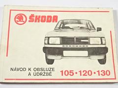 Škoda 105, 120, 130 - návod k obsluze a údržbě - 1984