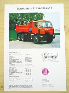 Tatra 815-2 S3B 28 210 6x6.2 - prospekt