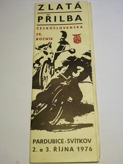 Zlatá přilba Československa - Pardubice - 1976 - program