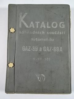 GAZ-69 a GAZ-69 A - katalog náhradních součástí - 1959
