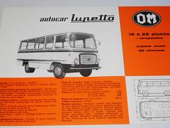 OM - Fiat - autocar Lupetto - prospekt - 1964