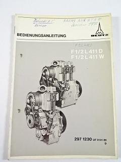 Deutz F 1/2  L 411 D - F 1/2 L 411 W - Bedienungsanleitung - 1973