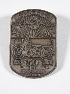 Harley - Davidson Club Praha - 50 let -  1928 - 1978 - odznak