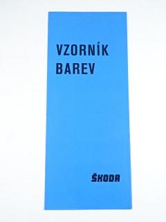 Škoda 105, 120, 130, Rapid - vzorník barev 1986 - prospekt