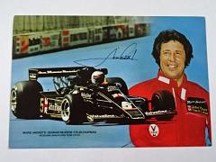 Mario Andretti, Nazareth, Pennsylvania - Valvoline John Player Lotus Team Special - Post Card - Formule 1
