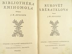 Rukověť sběratelova - Bibliothéka knihomola - J. M. Augusta - 1927