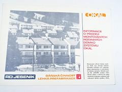 OKAL - informace o prodeji montovaných rodinných domků systému Okal - RD Jeseník - prospekt - ceník