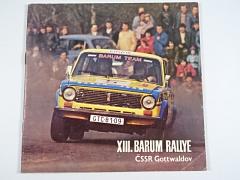 XIII. Barum rallye - Gottwaldov, 19.-20. 8. 1983 - program