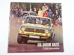 XIII. Barum rallye - Gottwaldov - 19. - 20. 8. 1983 - program