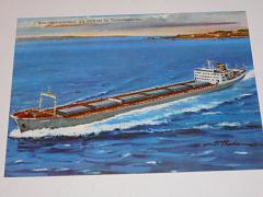 Hitachi Zosen - Fracht-Trampschiff Kladno - pohlednice