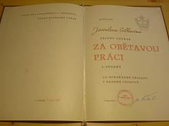 Svazarm - čestný odznak Za obětavou práci I. stupně - 1976