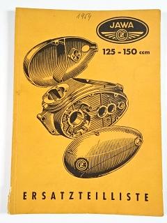 JAWA-ČZ 125/351, 150/352 - 1954 - Ersatzteilliste