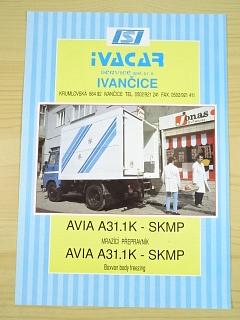 Avia A 31.1 K-SKMP - mrazící přepravník  - Boxvan body freezing  prospekt - IVACAR service Ivančice