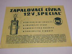 Pal - zapalovací cívka 12 V special - leták