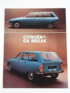 Citroën GS Break - prospekt - 1972