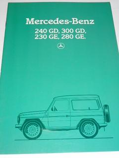 Mercedes - Benz - 240 GD, 300 GD, 230 GE, 280 GE - prospekt - 1984