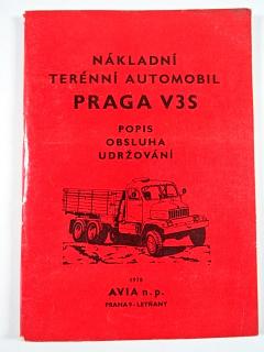 Praga V3S - popis, obsluha, udržování - 1978
