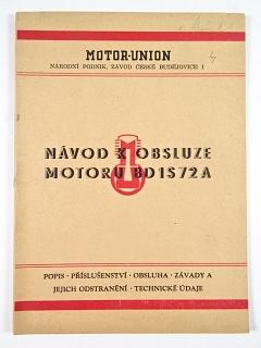 Návod k obsluze motoru BD 1 S 72 A