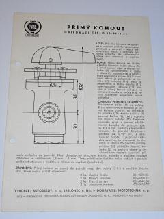 Pal autobrzdy - přímý kohout - prospekt - 1963