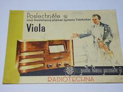 Telefunken Viola - Radiotechna - prospekt