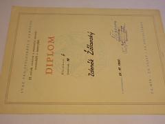 Gottwaldov - III.ročník cestovní a orientační soutěže - 1961 - diplom