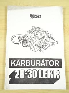 Jikov 28-30 LEKR - karburátor - Škoda Favorit - popis, dílenská příručka, seznam součástí